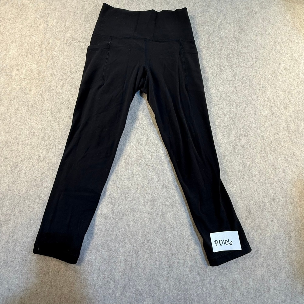Athleta Salutation Stash Pocket II Capri Leggings Black High Rise XXS Yoga Pants